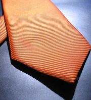 Orange Stripey Tie