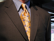 Orange & Purple Patterned Tie
